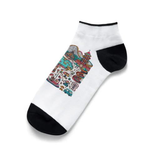 楽しい遊園地 Ankle Socks