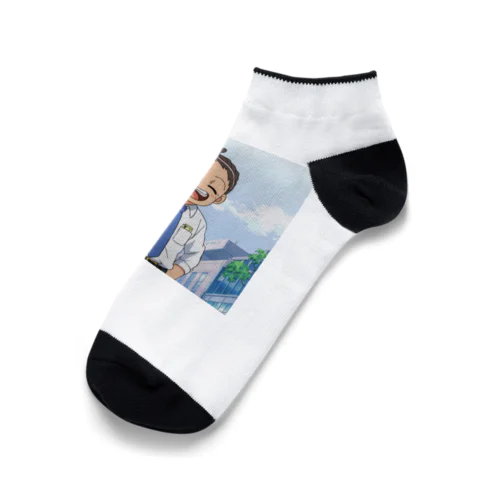 寝グセ？＠サラリーマン Ankle Socks