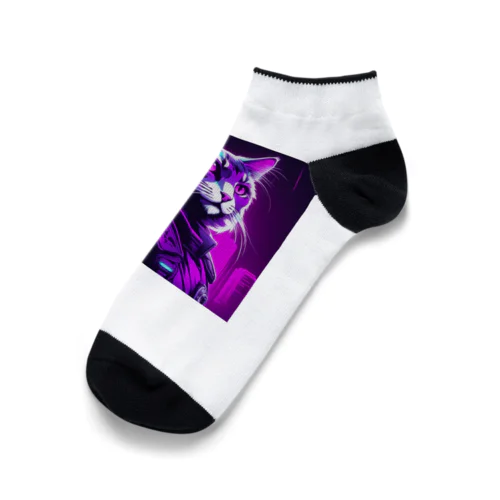 ROCKYCAT　ガラス越し Ankle Socks