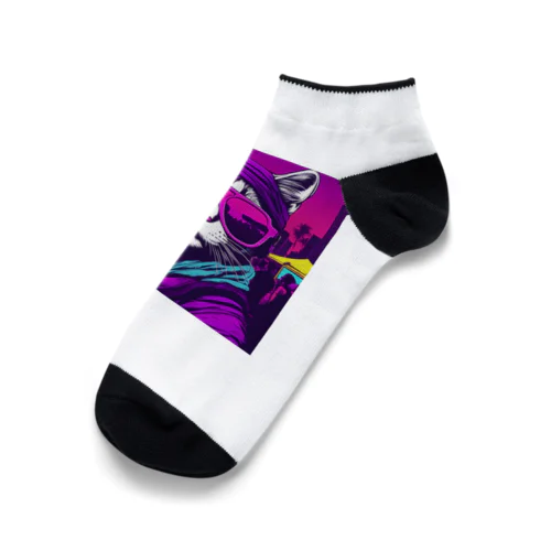 ROCKYCAT　サングラス２ Ankle Socks