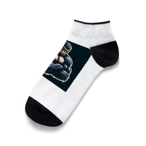 考えるゴリラ Ankle Socks