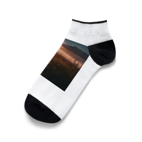夕暮れ時の景色 Ankle Socks