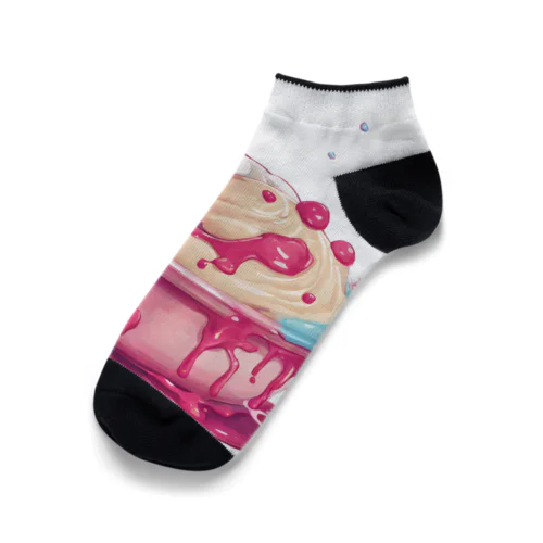 ice cream　cat Ankle Socks