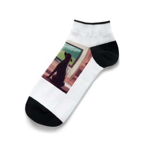 テレビ好きのロッキー Ankle Socks