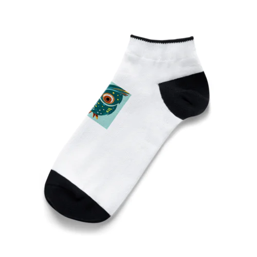 おしゃれなフクロウ Ankle Socks