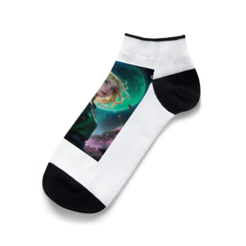 宇宙の凛とした姫 アメジスト 2846 Ankle Socks