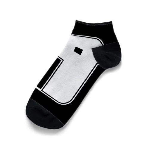 陰陽太極図 SQUARE VERTICAL Ankle Socks