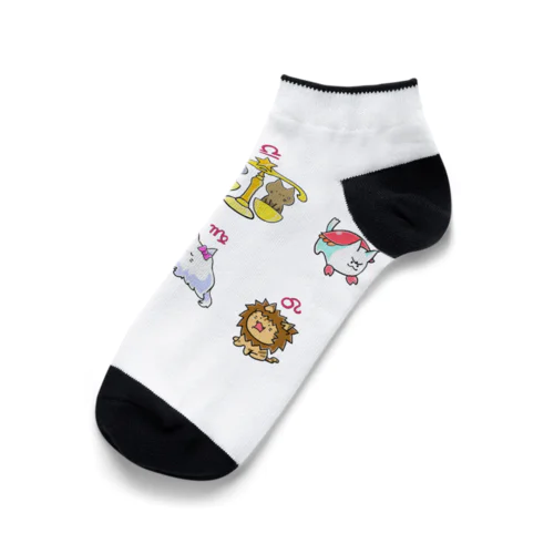 １２星座と猫コラボ Ankle Socks