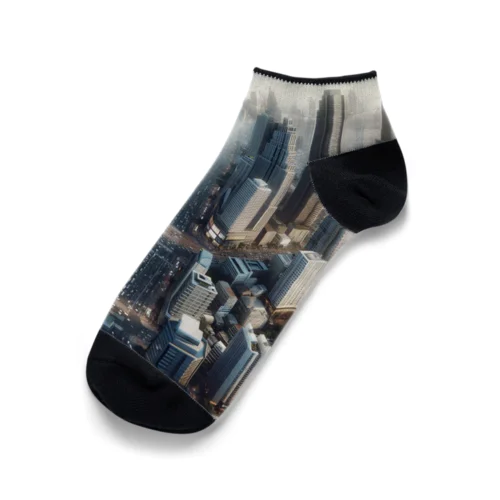 高層ビル街 Ankle Socks