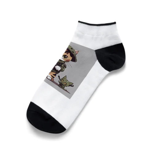 戦闘ネコ Ankle Socks