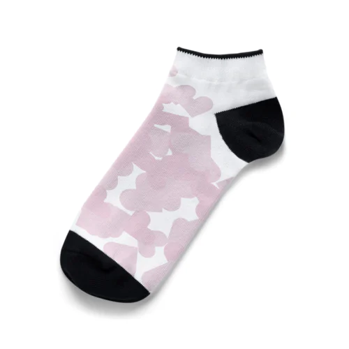 【積もったheart mark】百のハート♡飴霰(あめあられ) Ankle Socks