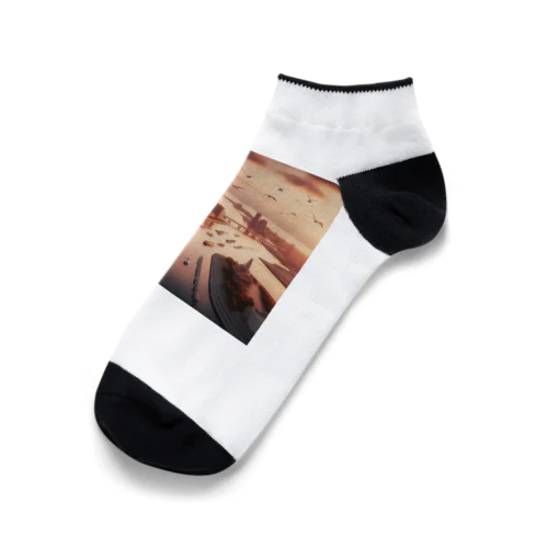 都会の夕暮れ Ankle Socks