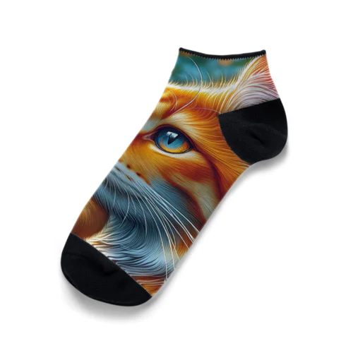 トラ猫Thinking Time Ankle Socks