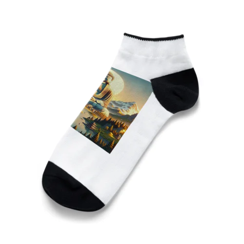Majestic Serenity: Dawn of Enlightenment Ankle Socks