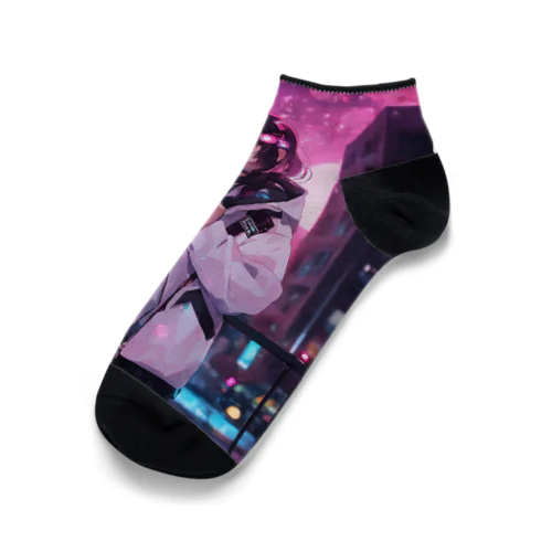 二次元の女の子 Ankle Socks