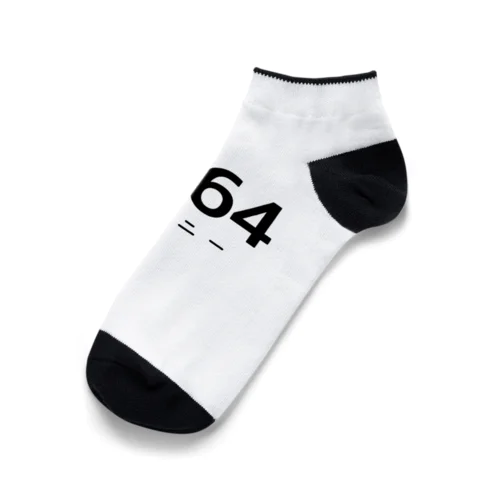 64（文字色ブラック） Ankle Socks