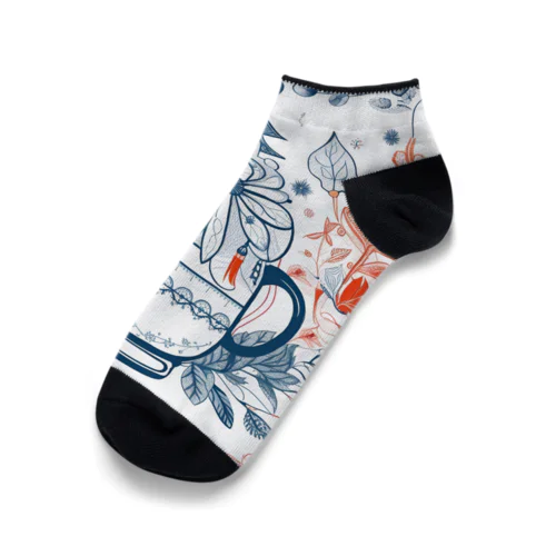 花の詩カップ(The Flower Poetry Cup) Ankle Socks