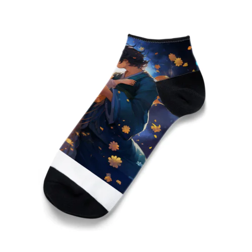 七夕の夜彦星と織り姫　なでしこ1478 Ankle Socks