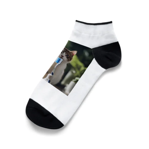 歯ブラシ猫 Ankle Socks