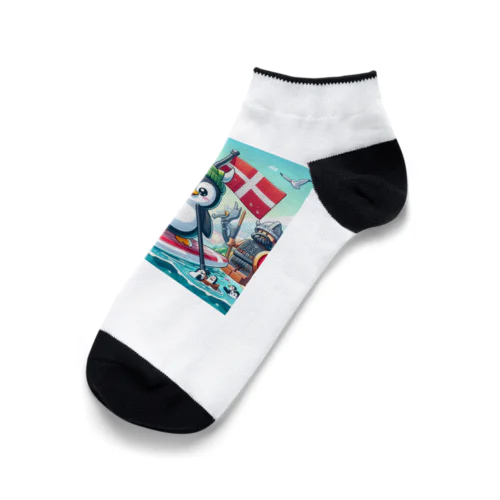 旅するペンギン　デンマークでSUP！ Ankle Socks