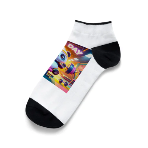 筋トレパンダ　arm day Ankle Socks