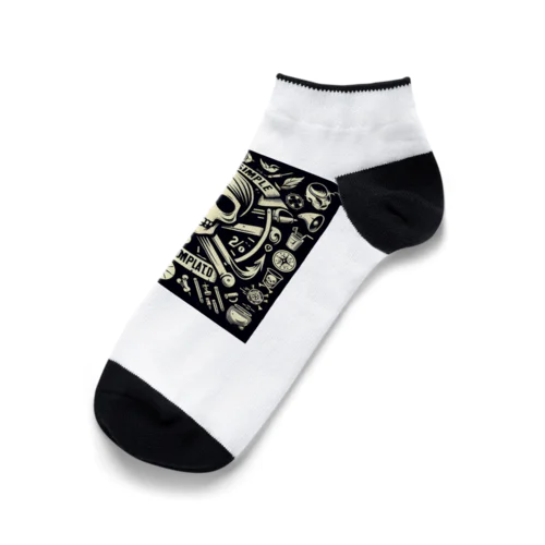 海賊旗風スカル Ankle Socks