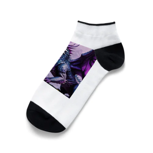 勇敢なドラゴン フラットベクトル Ankle Socks