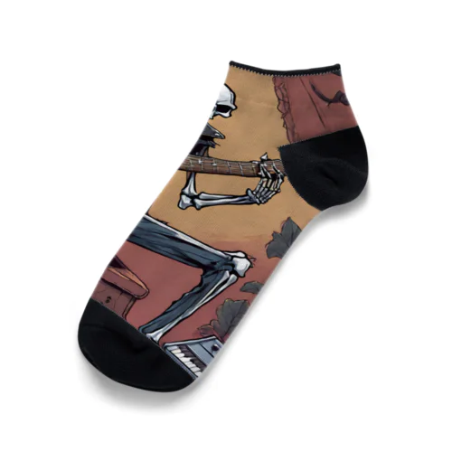 ロックなスケルトン1 Ankle Socks