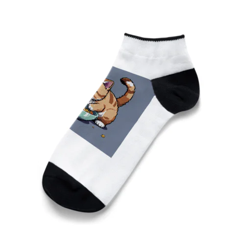 おしょくじねこ Ankle Socks