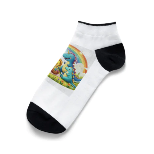 恐竜家族 Ankle Socks