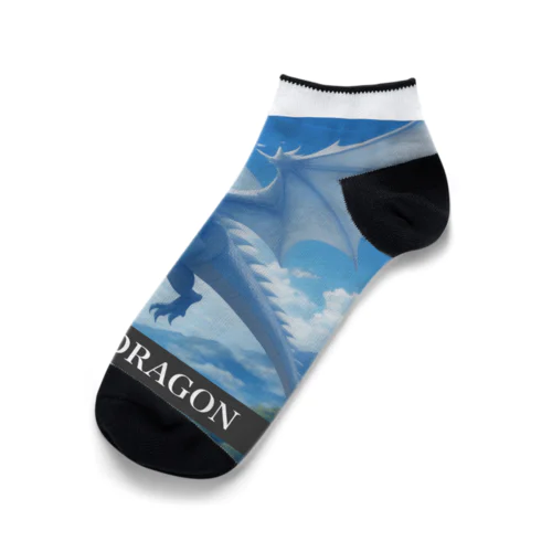 龍  WHITE DRAGON Ankle Socks