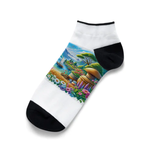 Summer landscape Ankle Socks