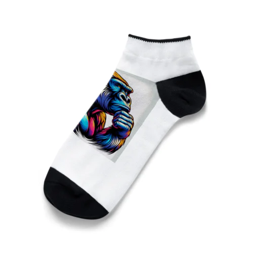 おとぼけゴリラの横顔 Ankle Socks