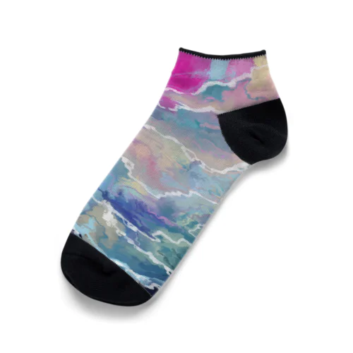 fantastical wave Ankle Socks