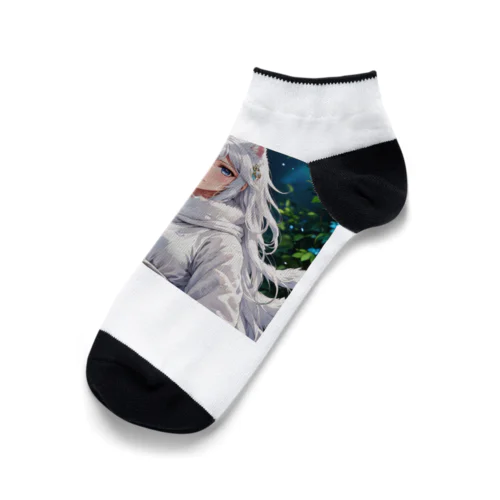 もふもふの巫女 Ankle Socks