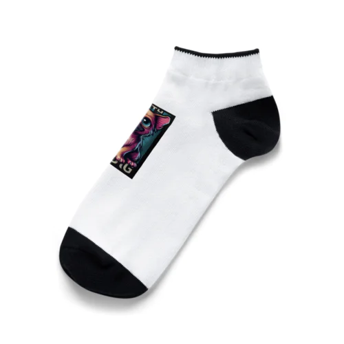 ブサカワアニマル『ワワ』 Ankle Socks