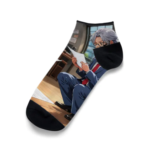 顧客に提案書を送るミニブタ Ankle Socks