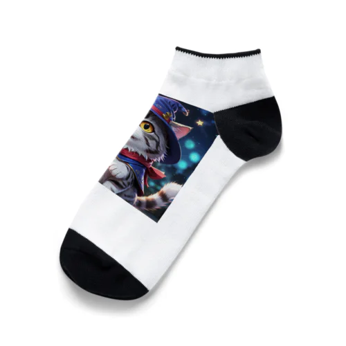 魔法使いの六本足の猫 Ankle Socks