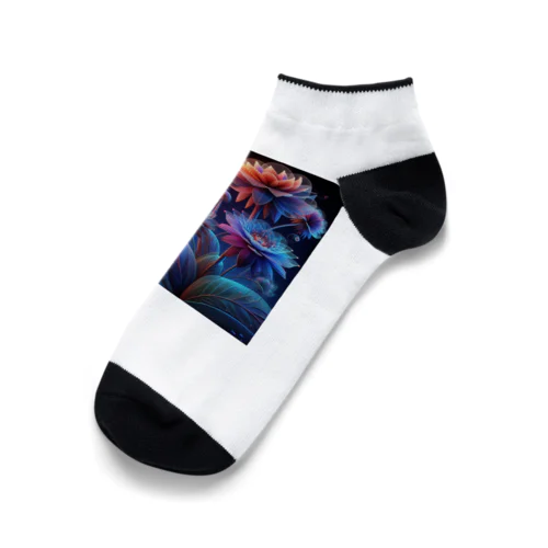 幻想的な花 3 Ankle Socks