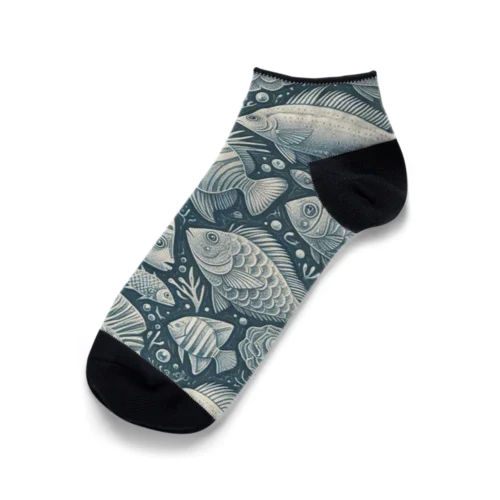 魚の世界 Ankle Socks