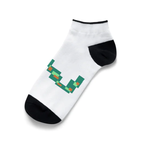 squareスネークくん Ankle Socks