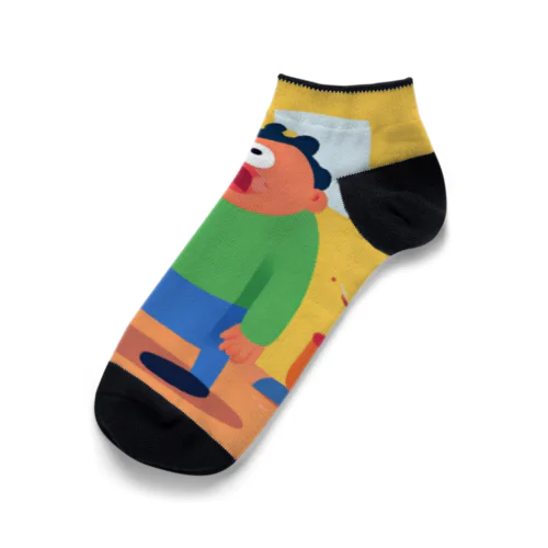 前向きな男 Ankle Socks