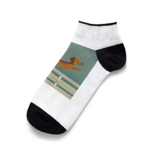 柵越えダックス Ankle Socks