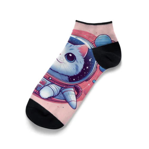 宇宙服ネコ Ankle Socks