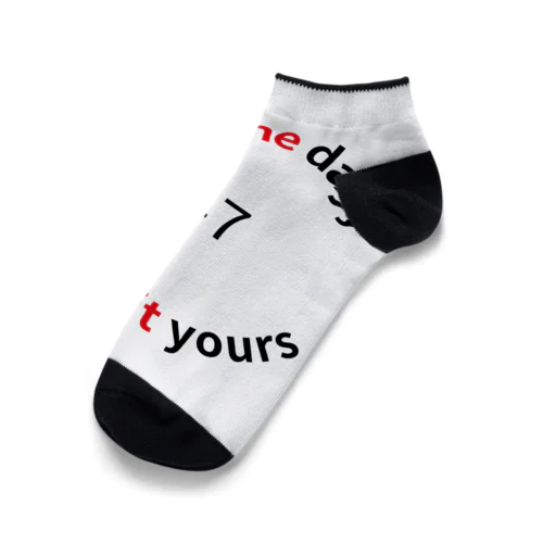 文字　2 Ankle Socks