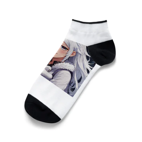 神様を抱っこしている美少女 Ankle Socks