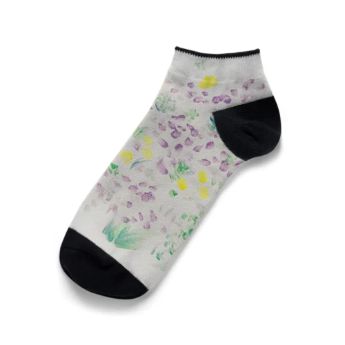 むらさきのお花畑 Ankle Socks