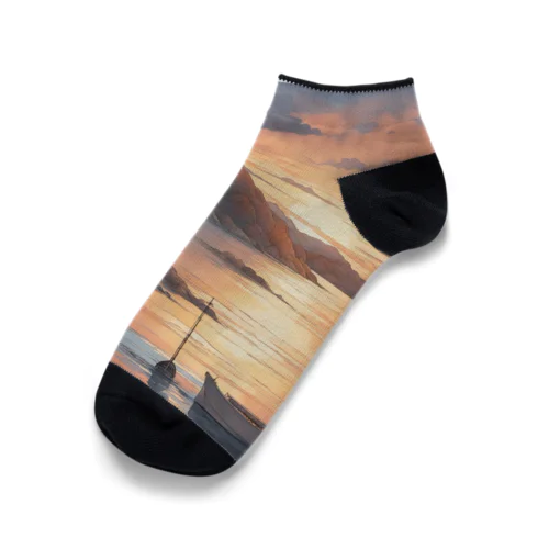 綺麗な夕日 Ankle Socks