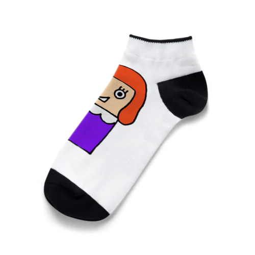 四角いちゃん Ankle Socks