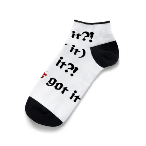 Got it?!(Got it) Got it?!(Yes, I got it) Ankle Socks